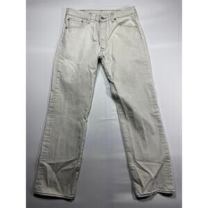 Levi's 501 Men's Straight Leg Button Fly Blue Denim Jeans - Size 34x32 (32x29.5)